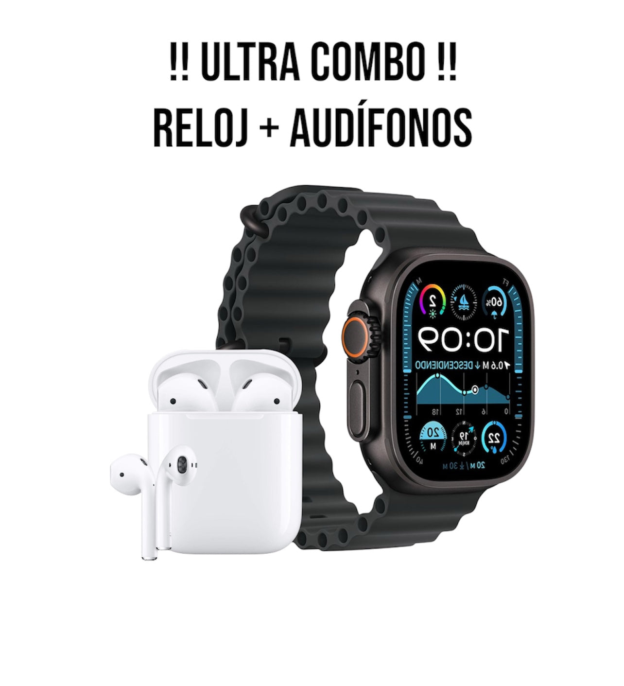 Combo reloj inteligente + Audífonos