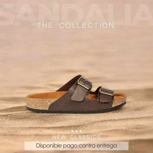 THE COLLECTION®- SANDALIA ERGONOMICA DE CUERO UNISEX